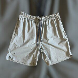 Mens Fabletics The One Shorts Medium Grey 7" Zip Pockets Athletic Training Run